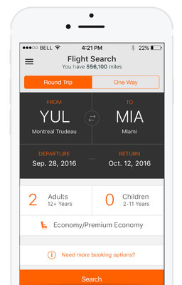 Aeroplan app (CNW Group/Aeroplan)