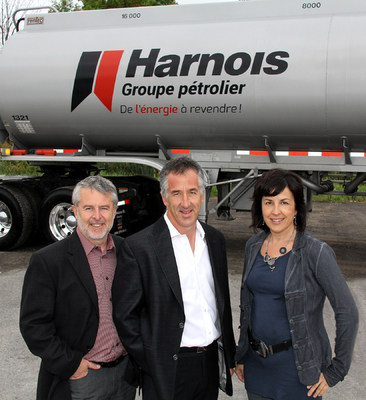 Mr Luc Harnois, Mr Serge Harnois and Ms Claudine Harnois (CNW Group/Harnois Groupe pétrolier)