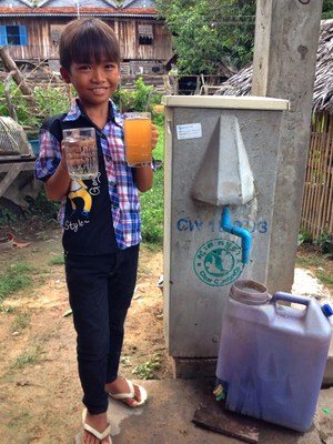 Biosand Filters, invented in Canada and installed around the world by Samaritan’s Purse, do an amazing job in turning polluted, dangerous water into clear, cool water that’s safe to drink. (CNW Group/Samaritan's Purse Canada)