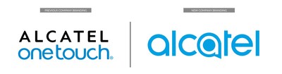 Previous Alcatel branding (Left) versus the new company branding unveiled at 2016 Mobile World Congress (Right) (CNW Group/Alcatel)