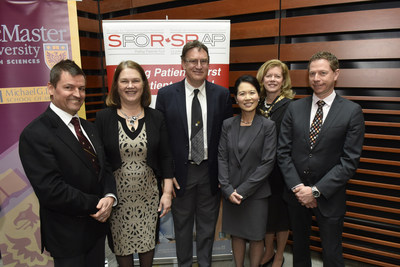 Merck Canada Inc. Supports New Network to Address Diabetes Complications - Today, Health Minister Jane Philpott announced funding from the Canadian Institutes for Health Research (CIHR) for five ‘Strategy for Patient-Oriented Research’ (SPOR) Networks in Chronic Disease, including the SPOR Network in Diabetes and Related Complications. Merck Canada Inc. is a proud sponsor of the network, which aims to transform the health outcomes of individuals with diabetes and its related complications. (From left to right) Dr. Jean-Pierre Després of the Faculty of Medecine at the Université Laval; the Honourable Jane Philpott, Minister of Health; Dr. Gary Lewis, Director of the Banting and Best Diabetes Centre at the University of Toronto and Senior Scientist with the University Health Network; Ms. Jennifer Chan, Vice-President, Policy and External Affairs at Merck Canada Inc.; Dr. Catharine Whiteside, Emerita Professor at the Department of Medicine of the University of Toronto and Mr. Jean-François Richard, Associate Director of Scientific Affairs at Merck Canada Inc. (CNW Group/Merck Canada Inc.)