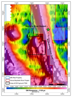 Figure 1. 2016 TDEM Survey location. (CNW Group/Brazil Resources Inc.)