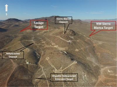 Figure 1. North Bullfrog 2016 Phase I Exploration Areas (CNW Group/Corvus Gold Inc.)