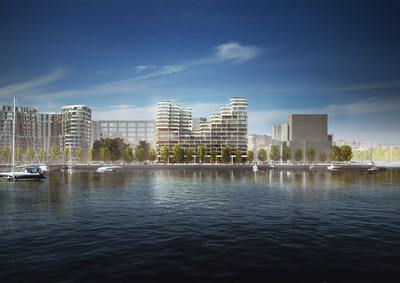 Bayside Toronto - Proposed Rendering for Phase Three, Bayside Elevation (Provided by 3XN) (CNW Group/Tridel)