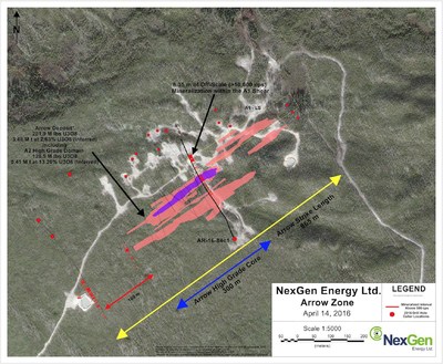 Figure 1: Arrow Drill Hole Locations (CNW Group/NexGen Energy Ltd.)