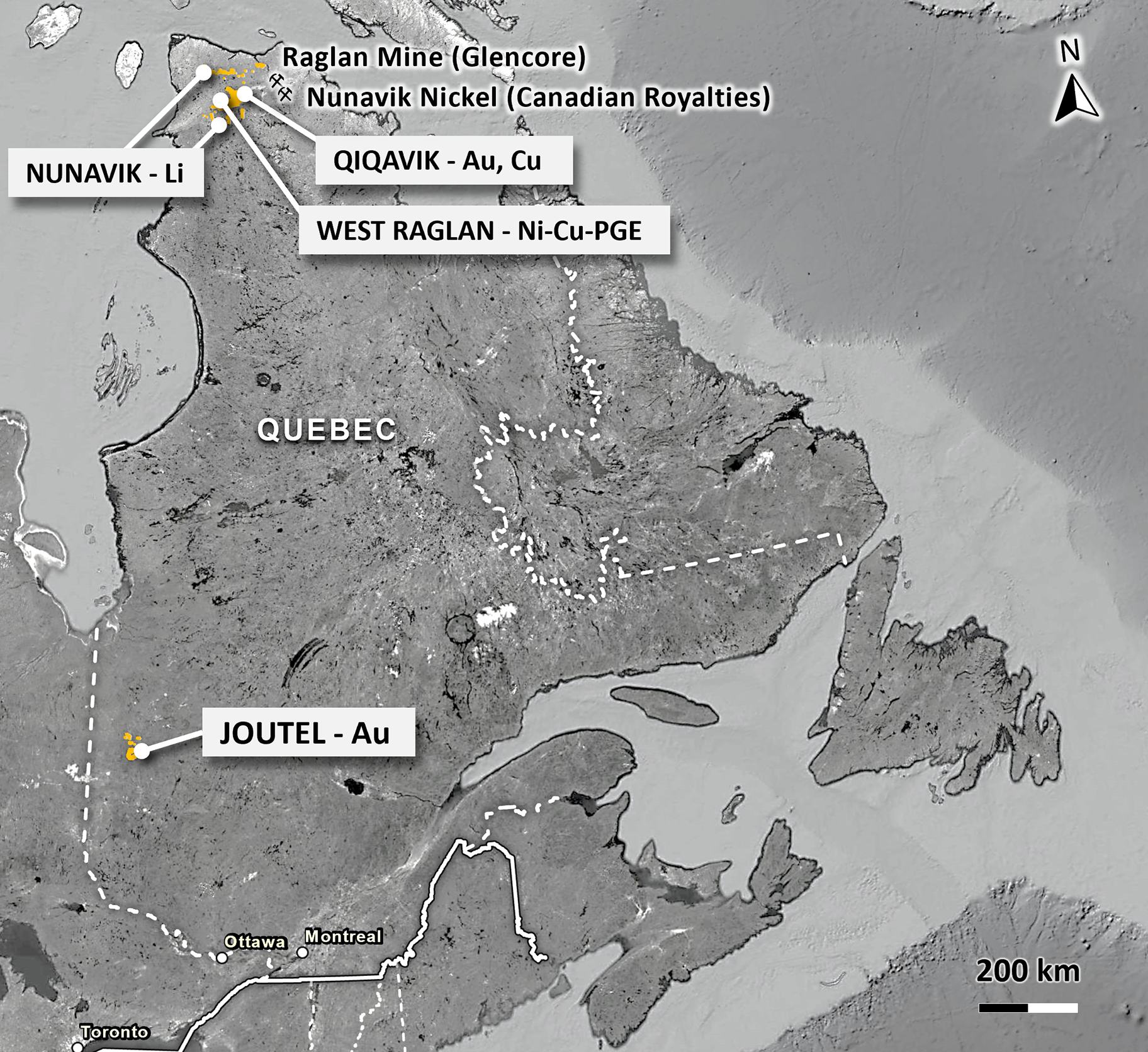 Figure 1 _ Orford Mining Project Locations