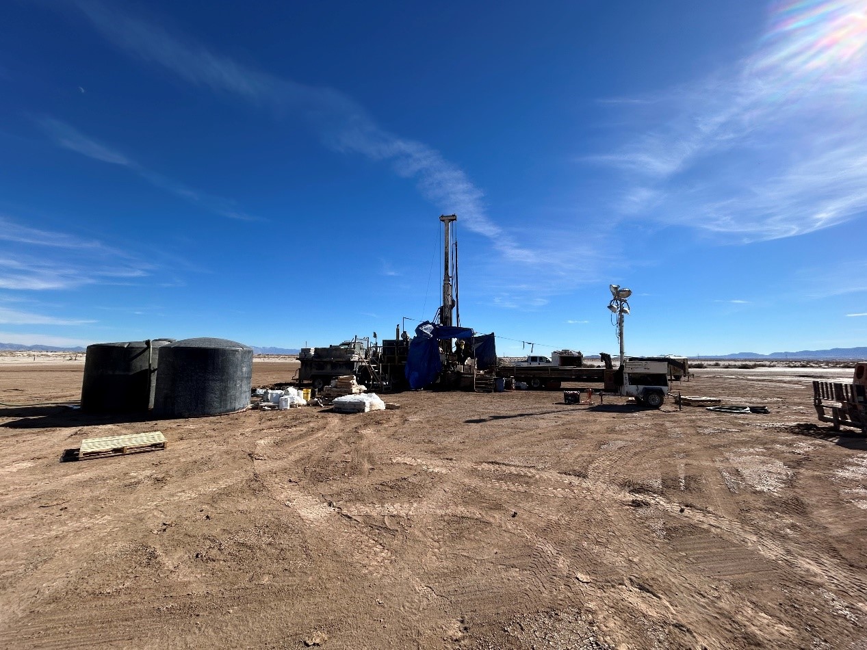 Figure 3 Godbe Drilling's Core Rig on Hole WP-23-04