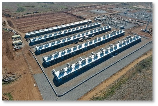 Childress Phase 1 (100 MW) construction progress