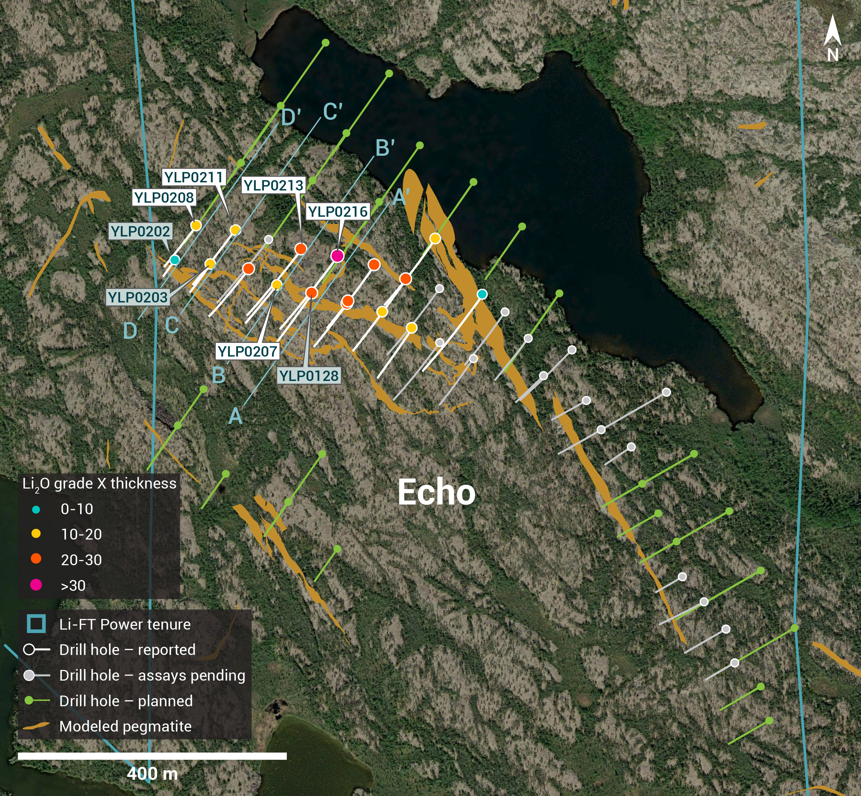 Individual Drill plans YK pegmatites NR 28 GT Echo