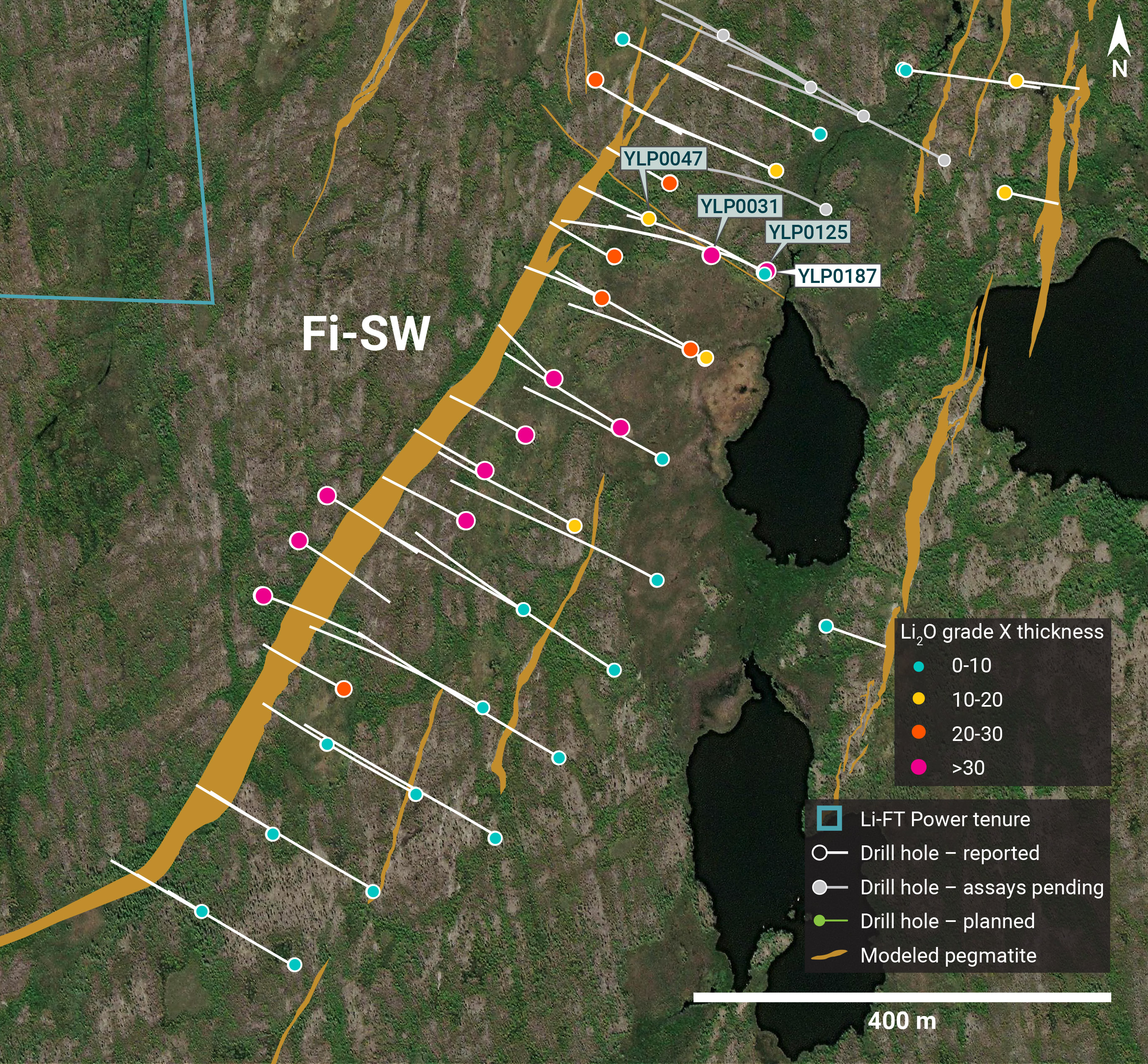 Individual Drill plans YK pegmatites NR 28 GT Fi SW