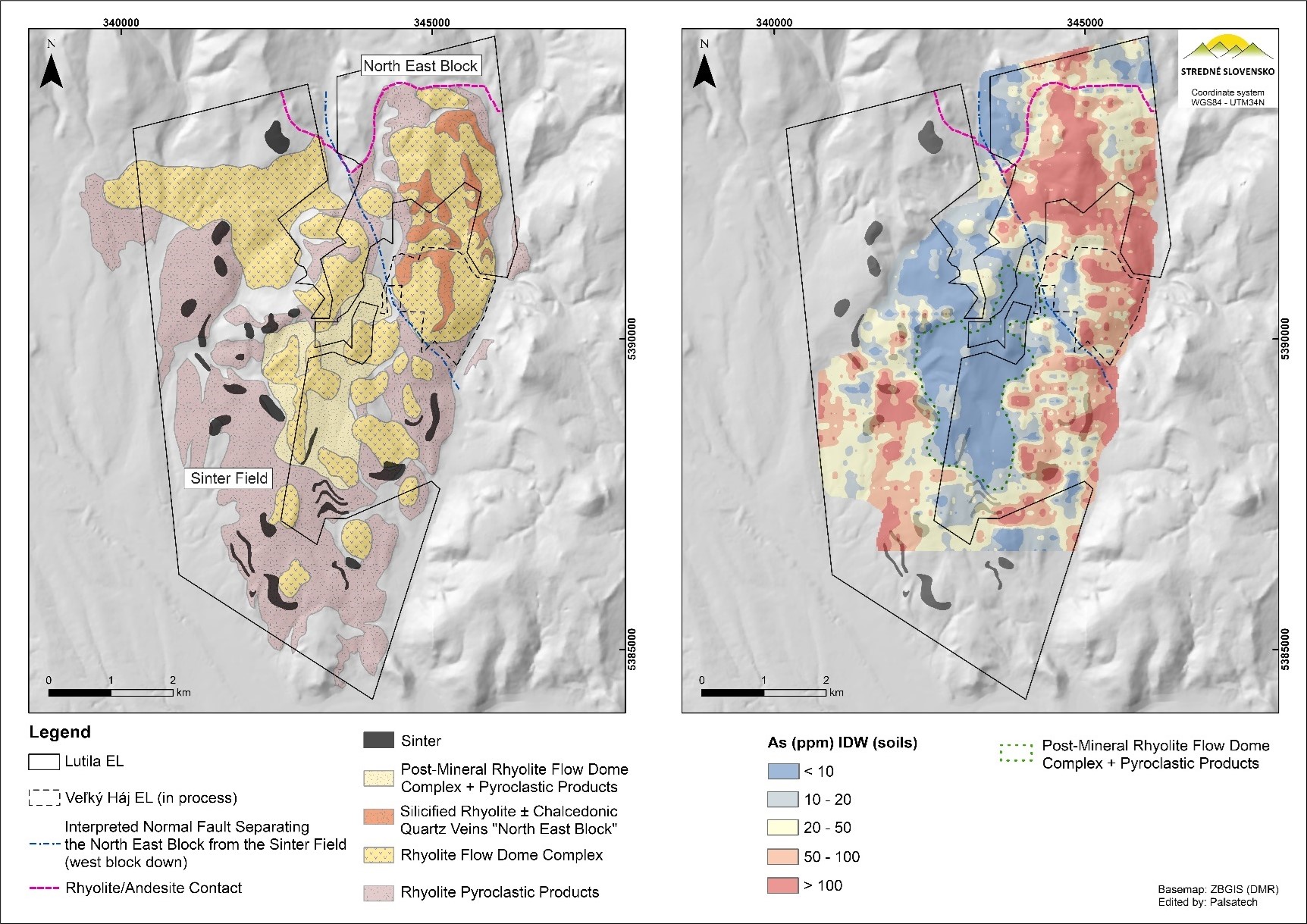 The Lutila Exploration Licence – Geology & Arsenic (As) Soil Geochemistry.