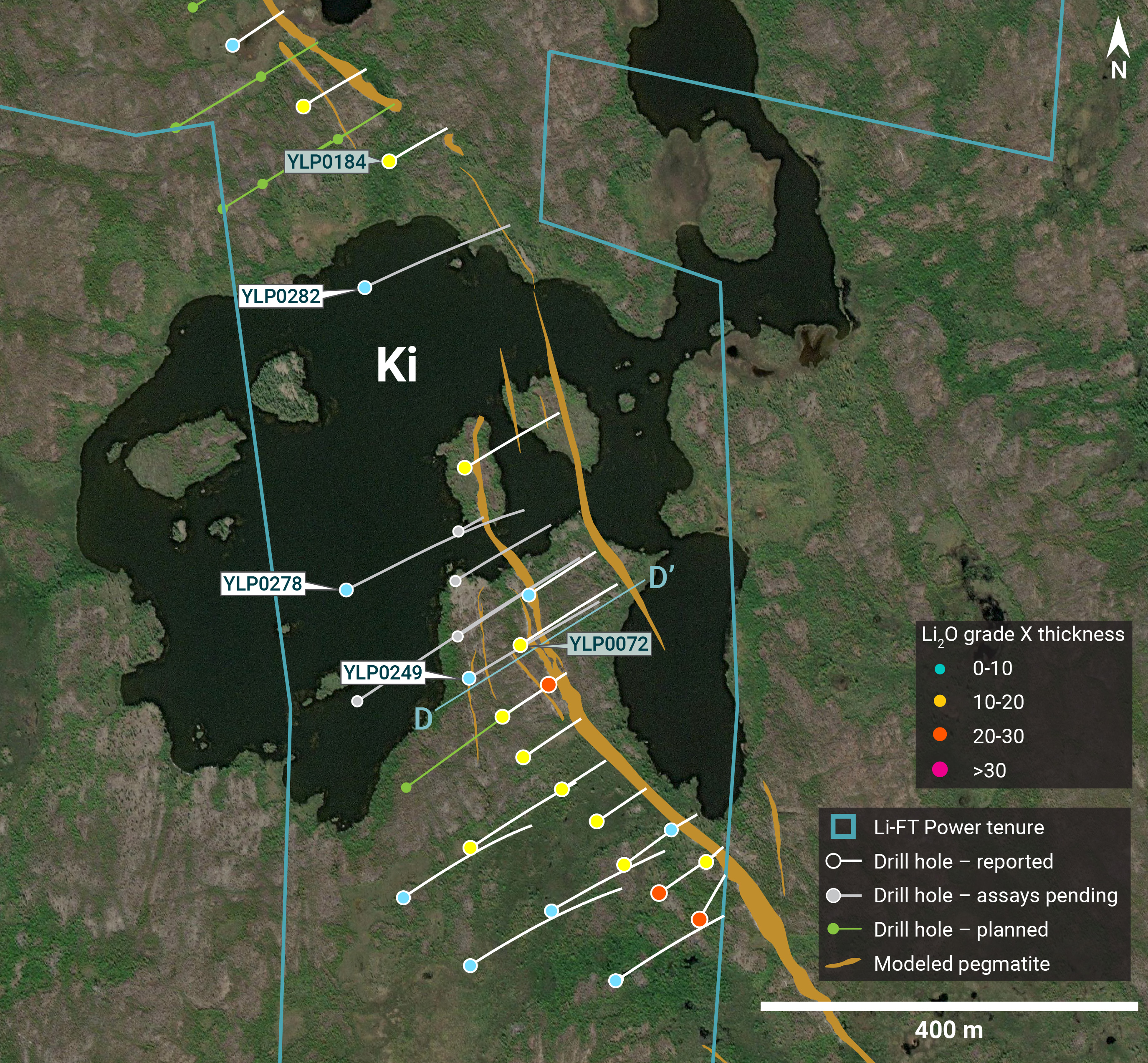 Individual Drill plans YK pegmatites NR 33-Ki