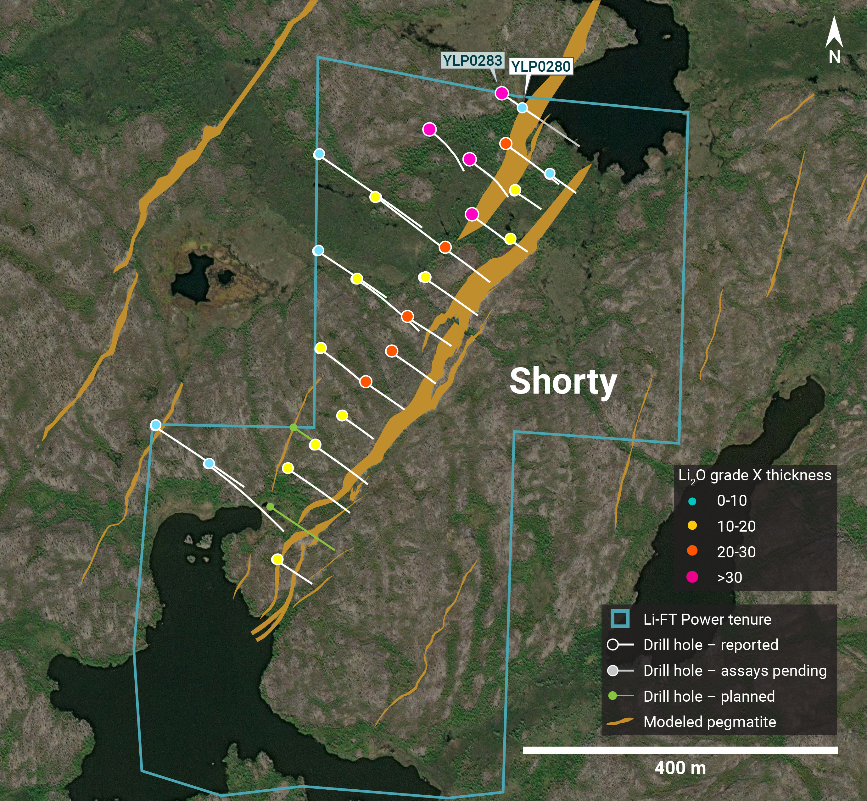 Individual Drill plans YK pegmatites NR 33 Shorty new