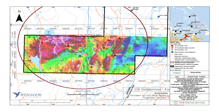 May 2024 prospecting area and sample location