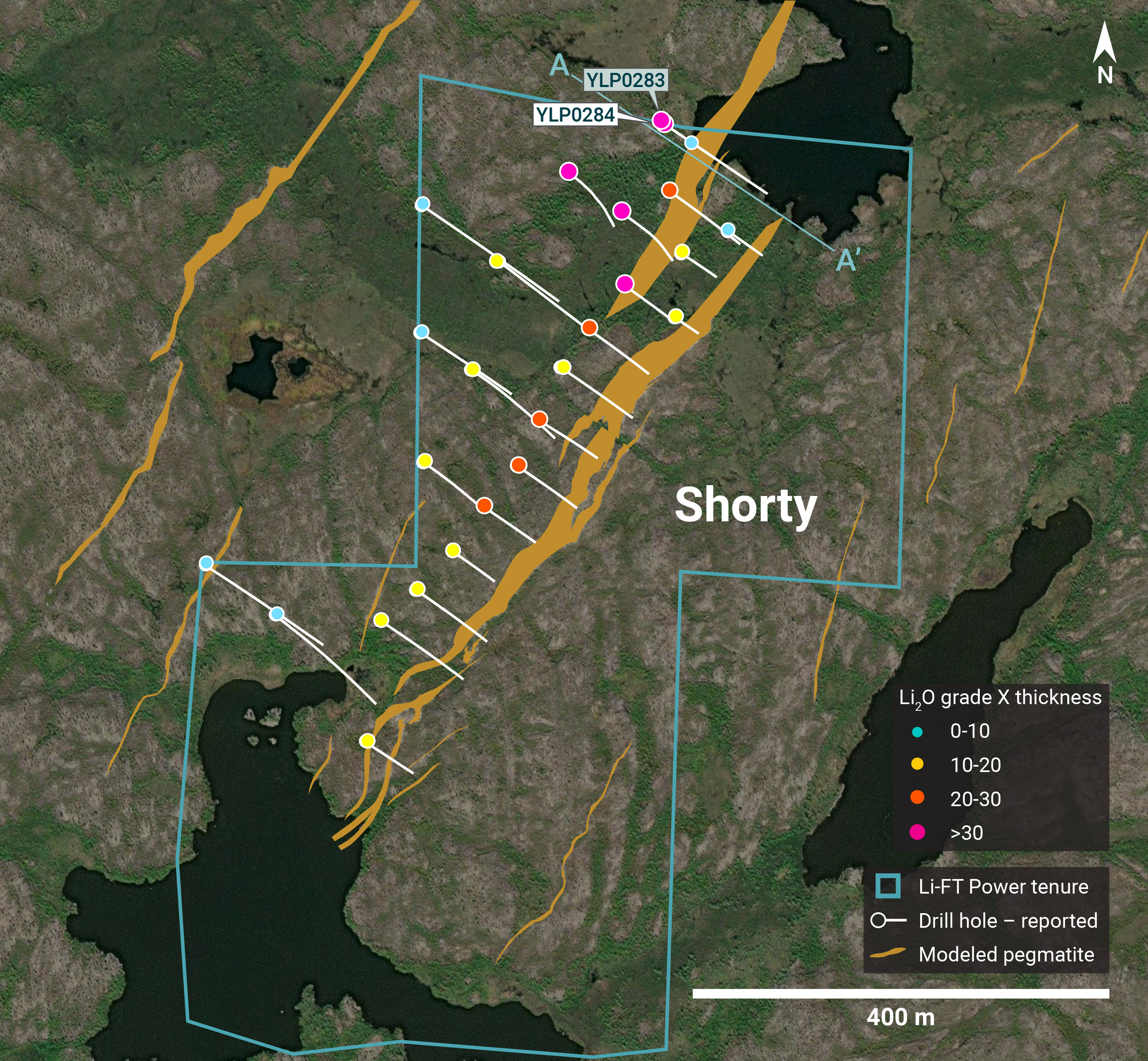 Individual Drill plans YK pegmatites NR 34 Shorty