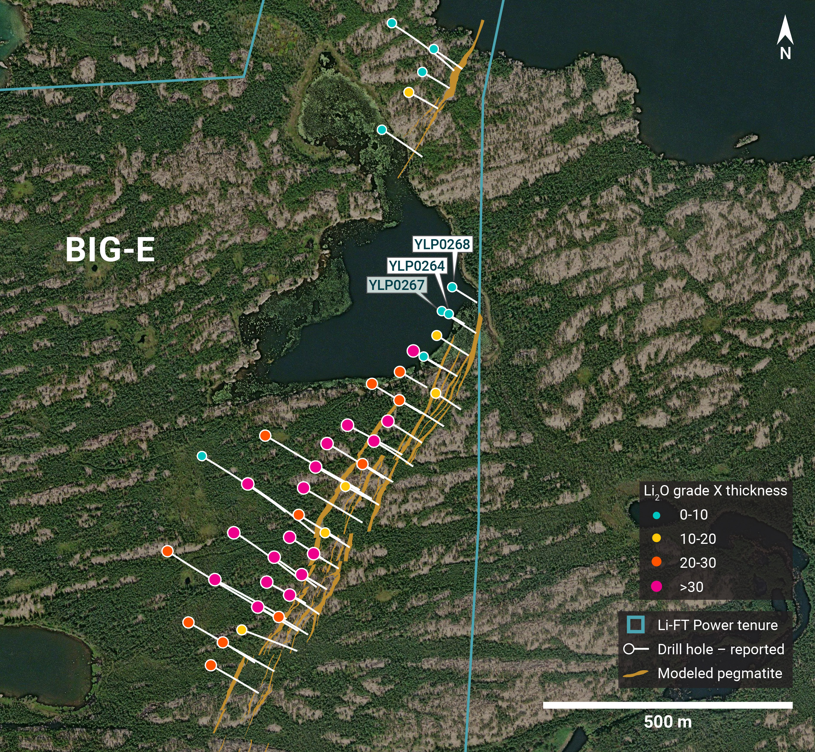 Individual Drill plans YK pegmatites NR 34 Big E