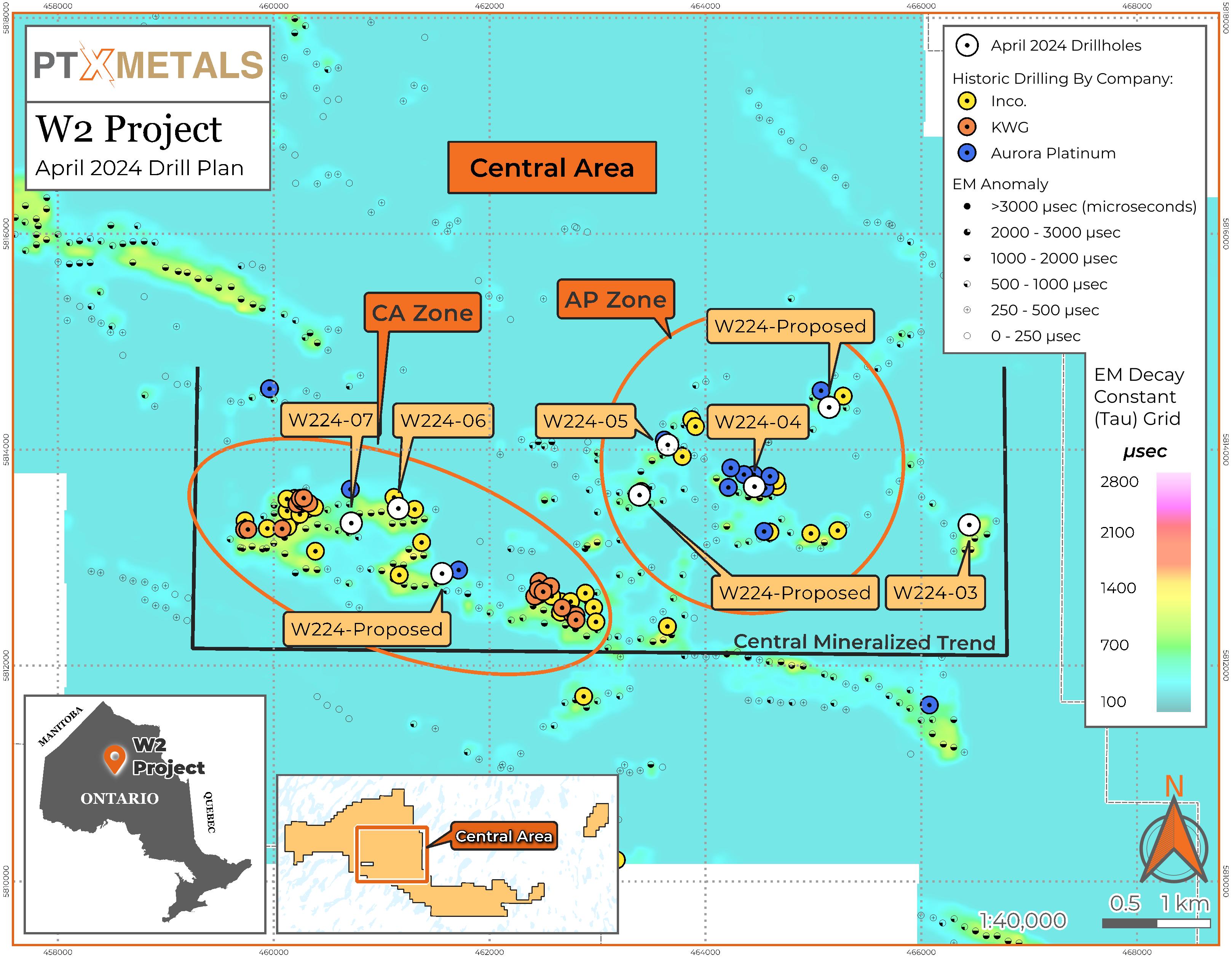 W2 Central Drill Plan - April 2024