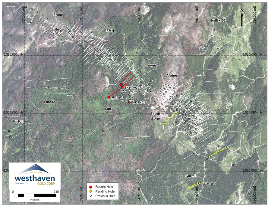 PLAN MAP OF RECENT DRILLING