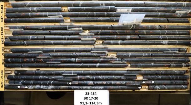 Picture of Cores from Hole 23-484.