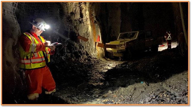 Mine Geologist Conducting Geological Mapping