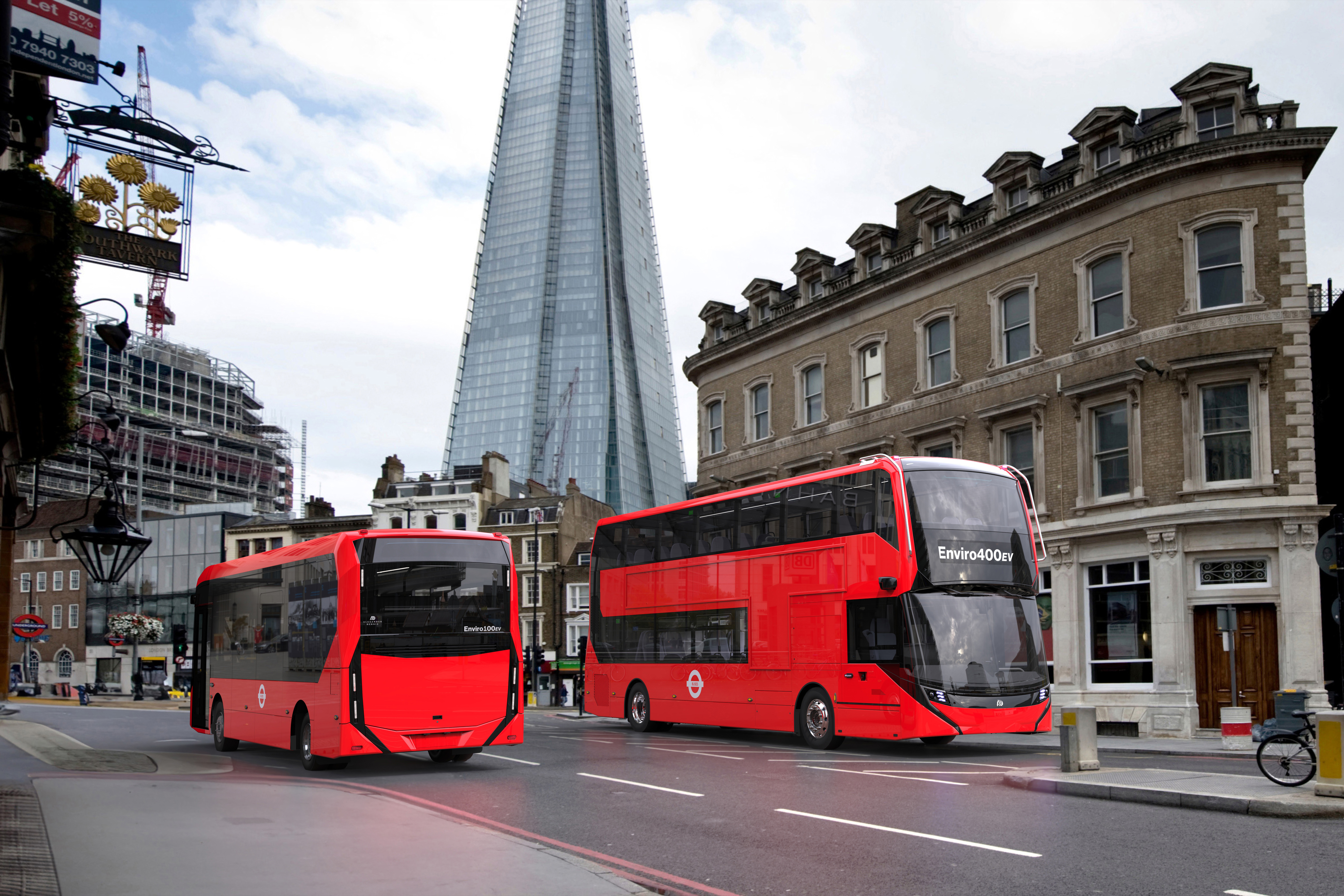 Alexander Dennis Enviro400EV and Enviro100EV for London