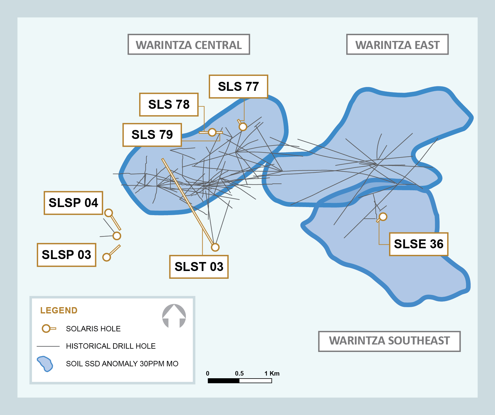 Figure 1 – Plan View of Drilling to Date