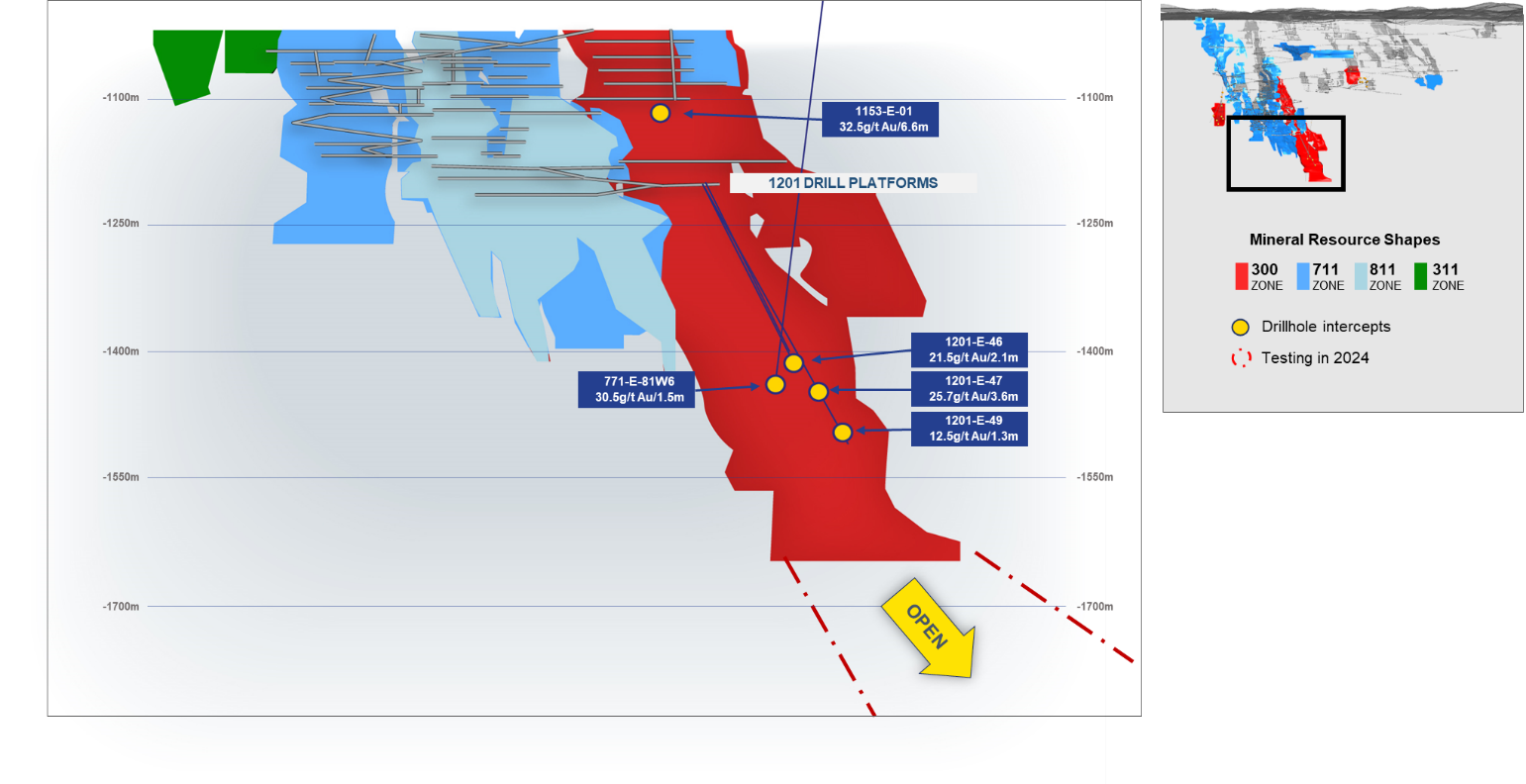 Figure 3– 300 Zone Longitudinal Section