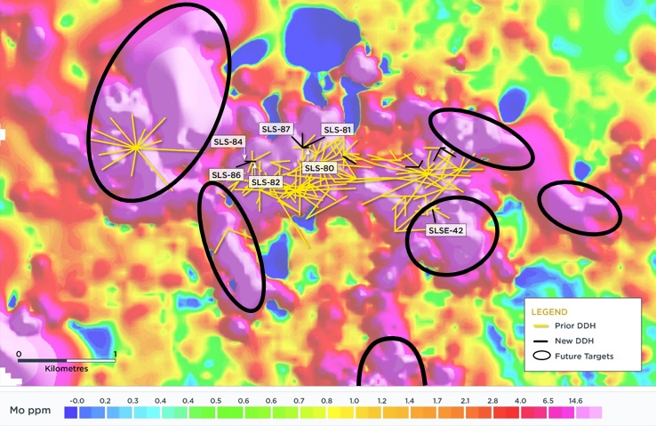 Figure 1 – Warintza Drilling and Future Targets