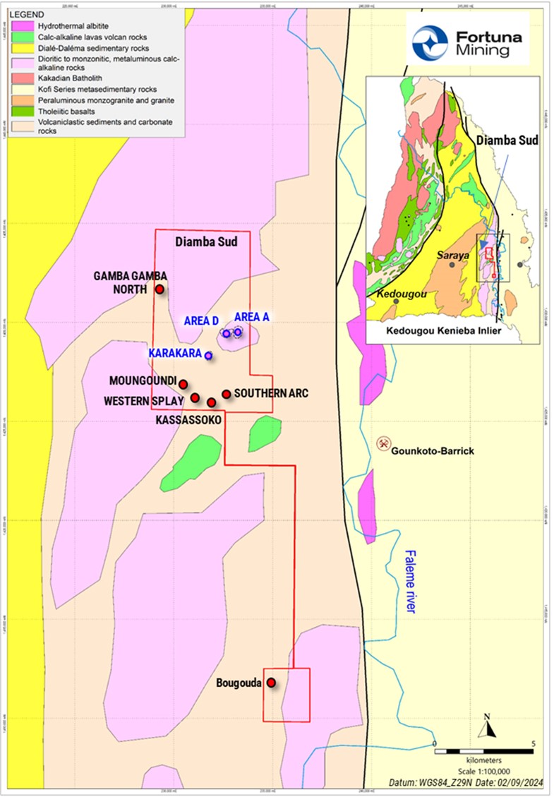 Diamba Sud Project location plan