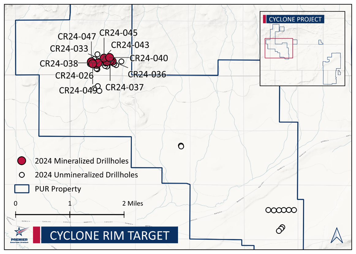 Cyclone Rim Target 2024 Drilling