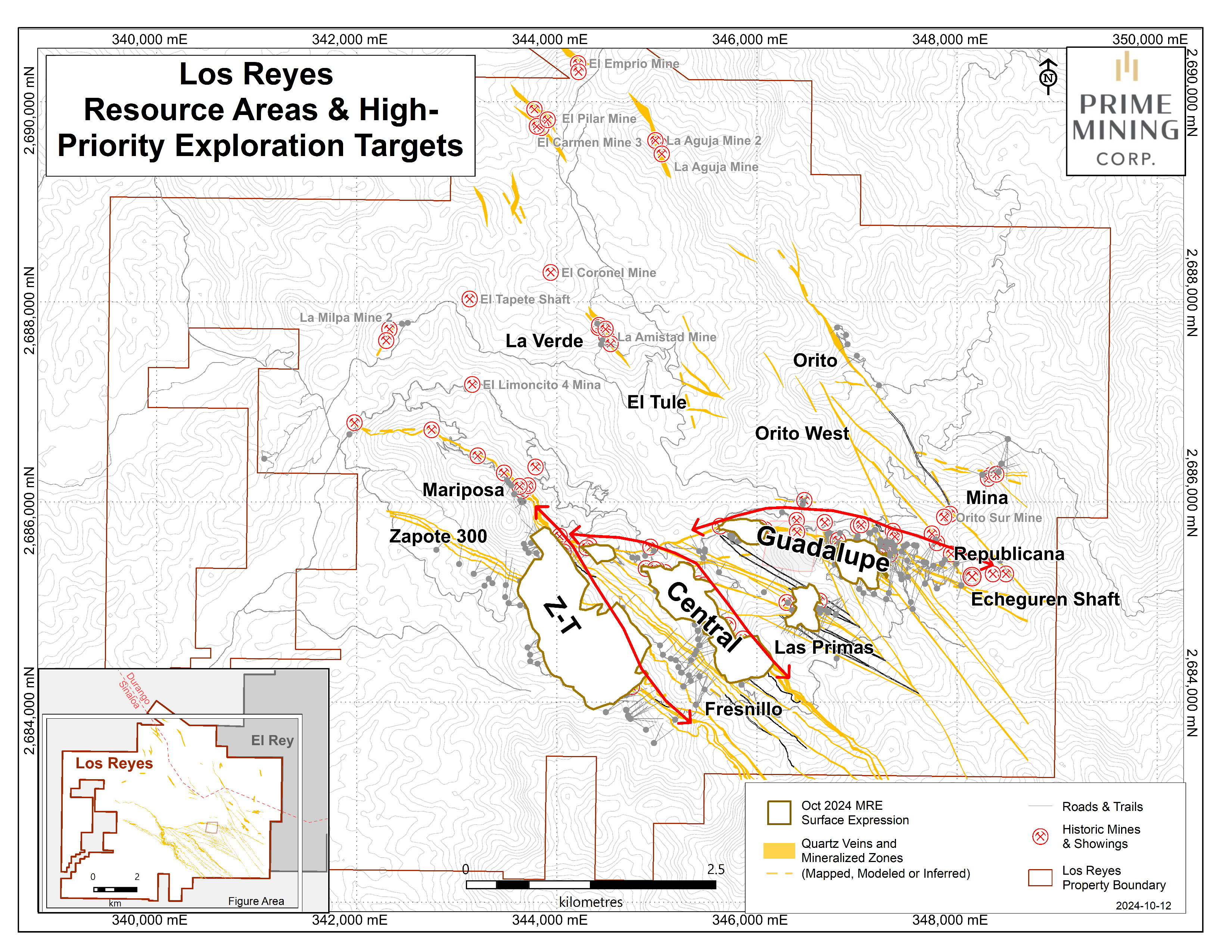 Figure 5 Resource Areas and High Priority Exploration Targets v3