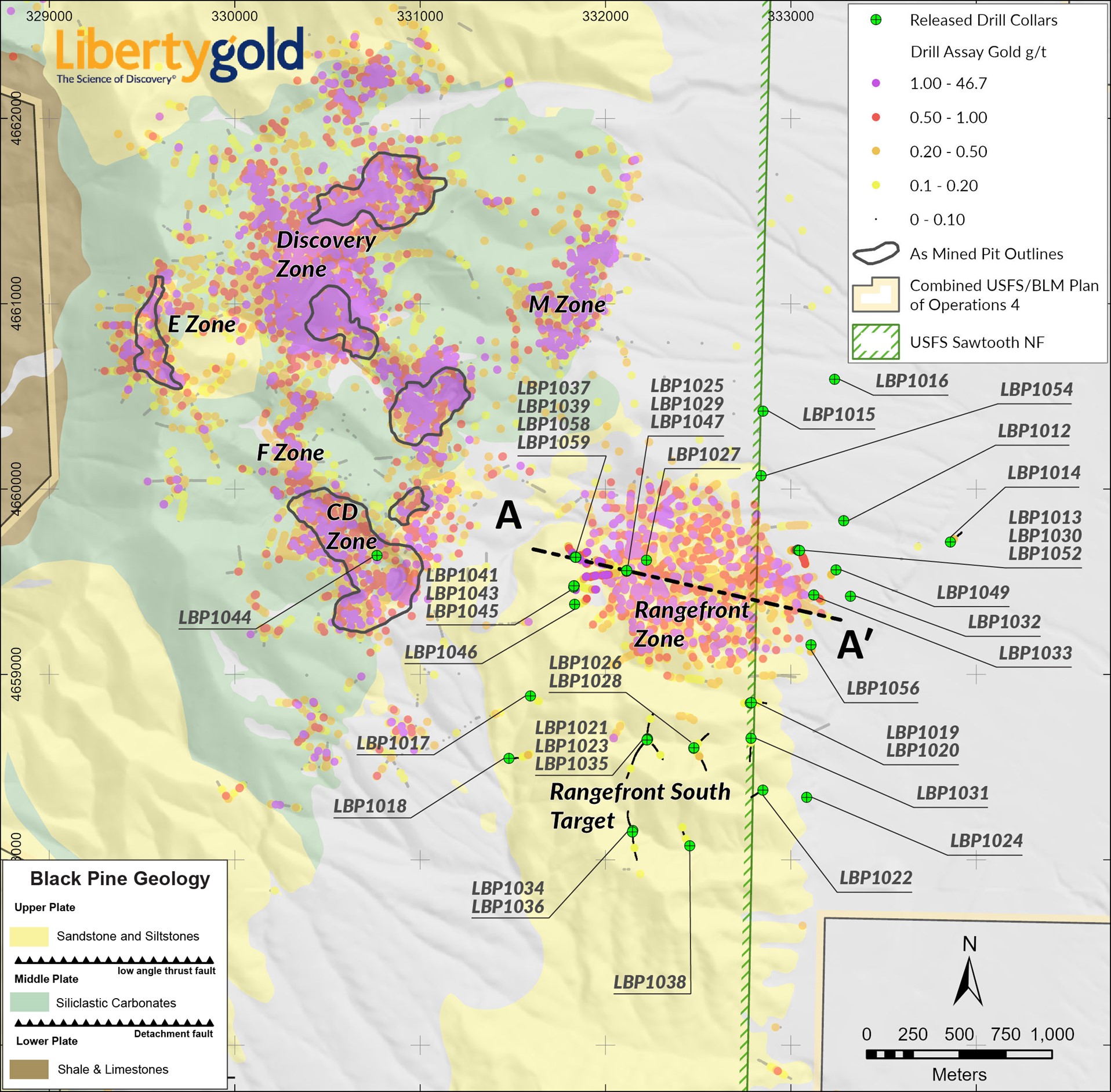 DRILL RESULTS MAP