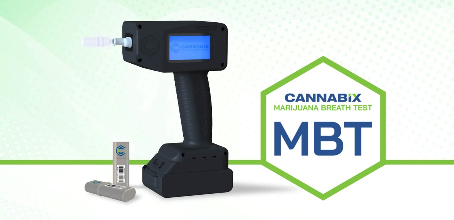 Cannabix Breath Collection Unit with Breath Cartridge technology.